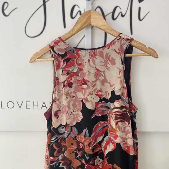 * Elizabeth & James Silk Floral Maxi Dress Size Medium Runway Designer Romantic - Picture 10 of 14